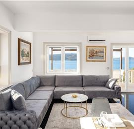 5 bedroom beachfront villa with pool on Ciova Island, Trogir, sleeps 12